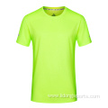 Quick dry O-neck plain shirt unisex running sportswear